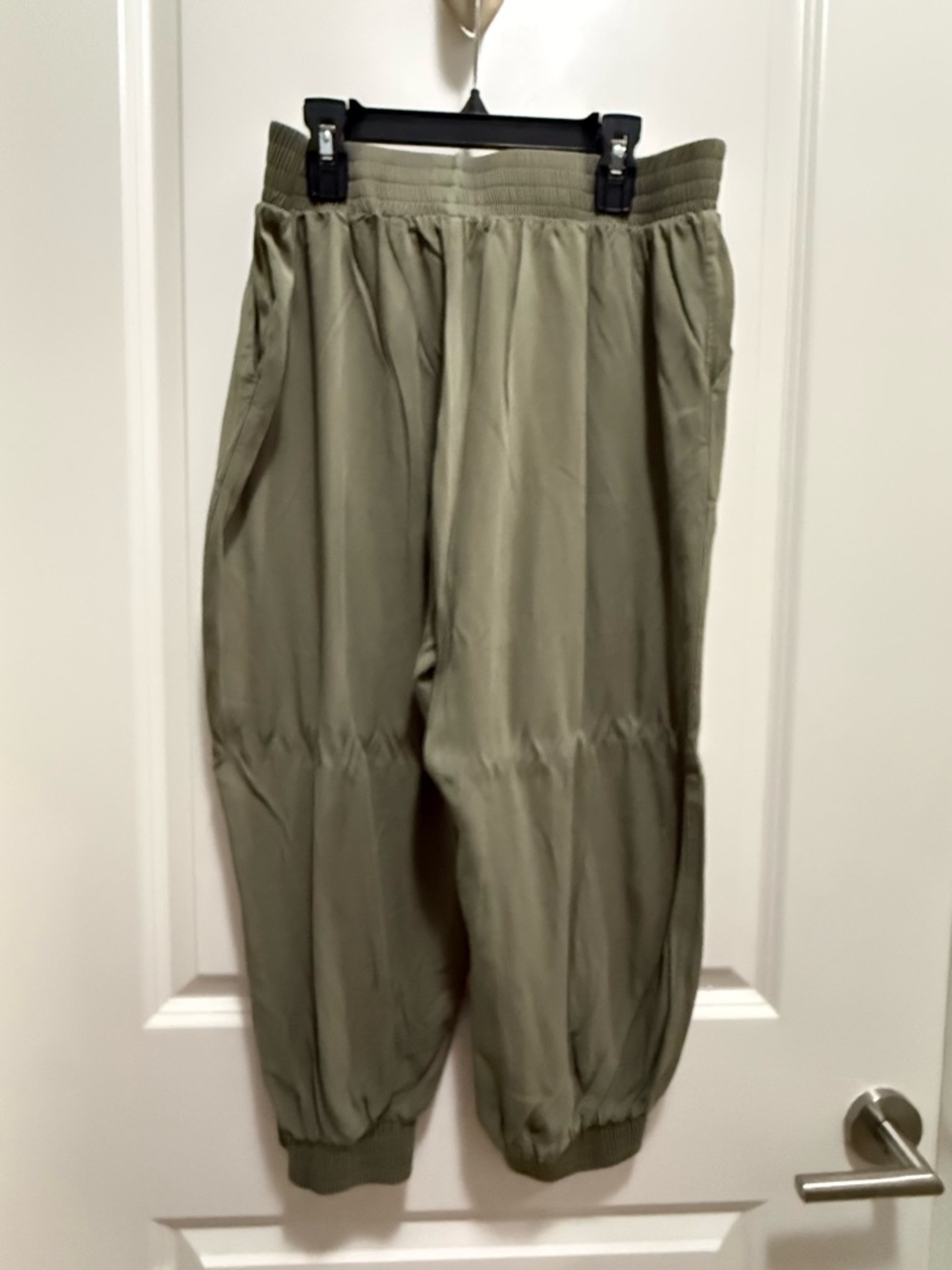 Hem & Thread Olive Drawstring Joggers - Picture 2 of 4